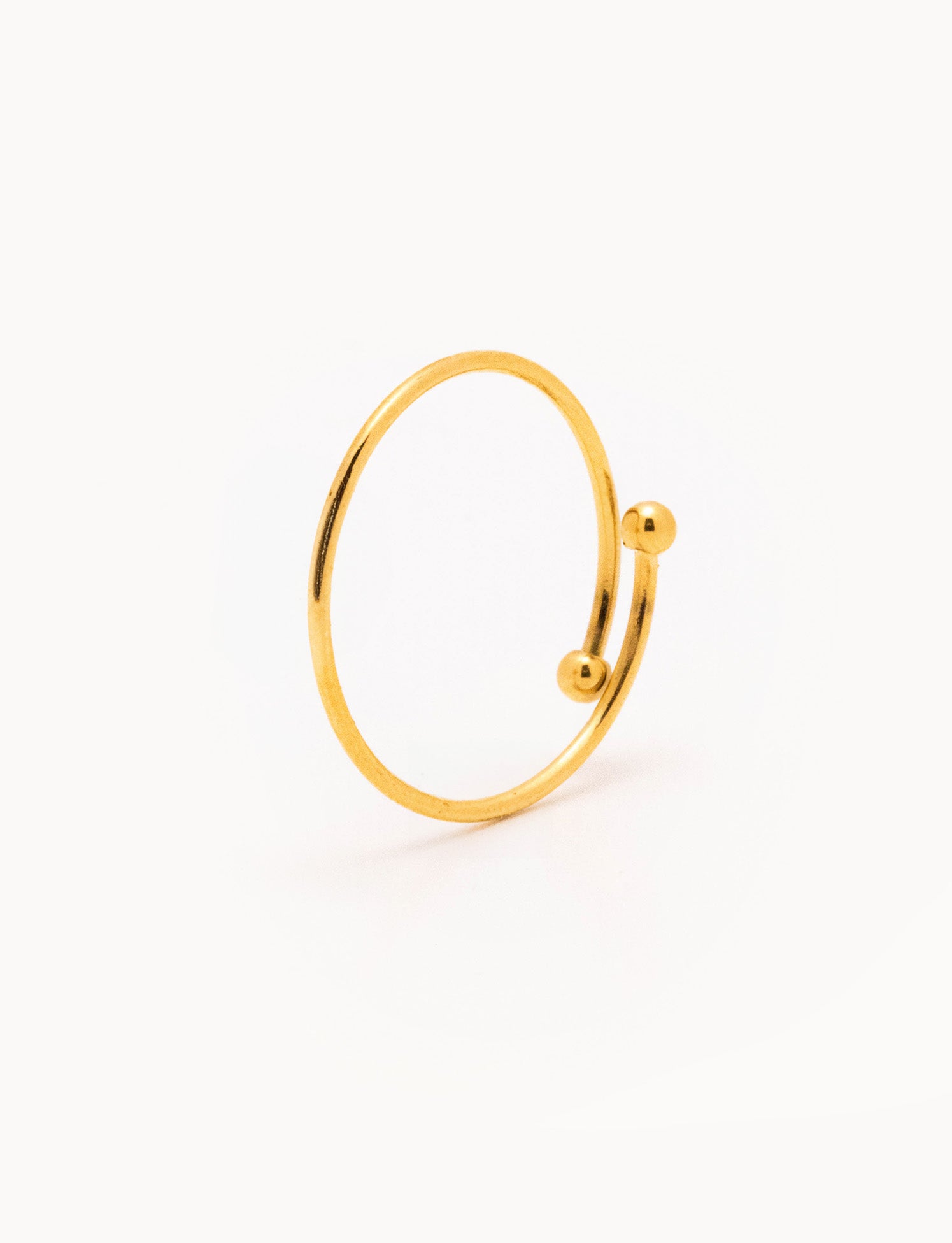 Anello Sottile Fedina Sottile Oro Giallo Anello Fedina Amelia