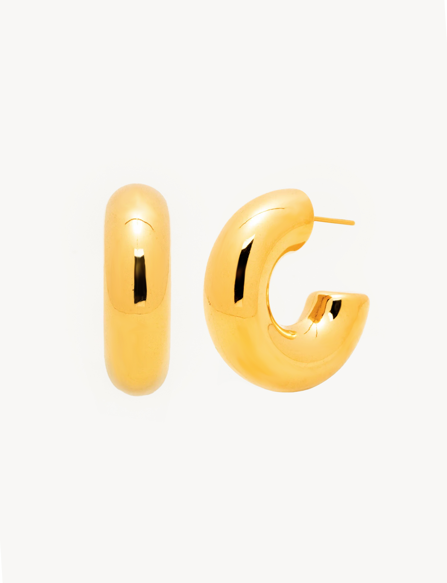 HANPABUM 12 Paia Di Orecchini A Cerchio Donna In Acciaio Inox - Set 6 Misure (10-20mm) In Oro, Argento, Nero E Oro Rosa, Ipoallergenici