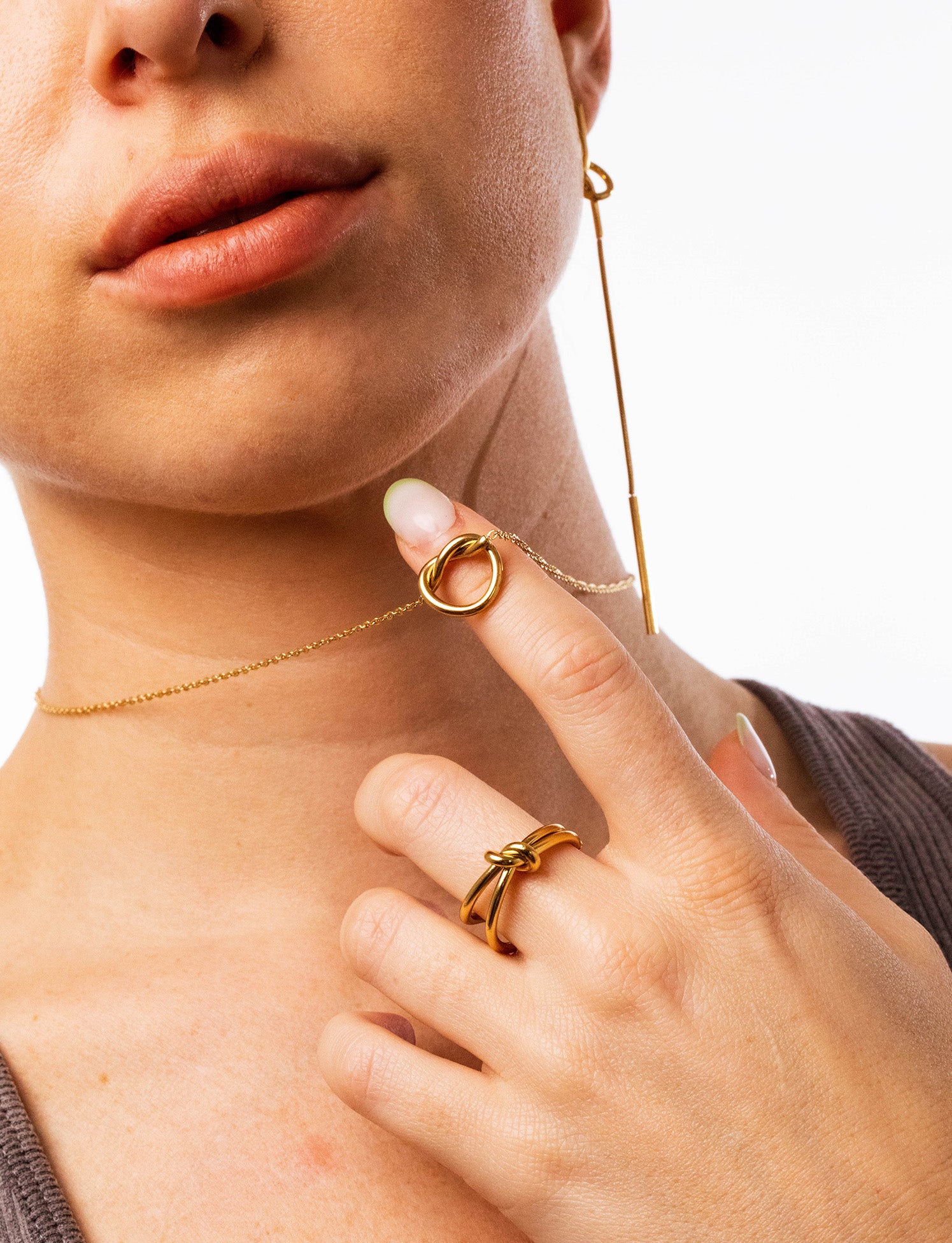 ANDANTE Orecchini Donna Argento 925 Con Nodo 'Lea': Eleganza E Semplicità Per Ogni Giorno