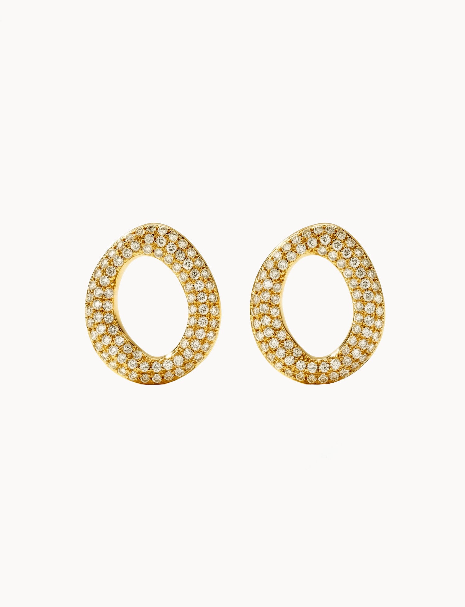 Orecchini Chunky Oval Sparkling